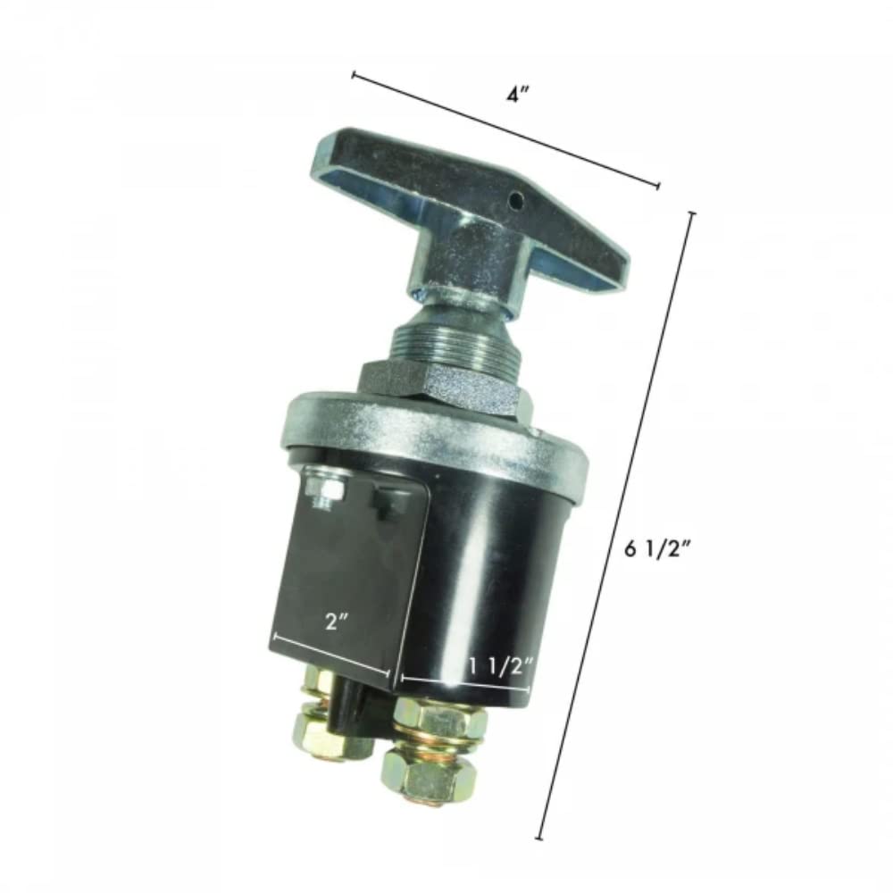 WirthCo Battery Doctor 20247 Battery Disconnect Switch –Battery Disconnect Switch with Lock-Out Plate, Kill Switch for Cars, Autos, Boats, RVs, Water Resistant, Fixed Handle Isolator : Automotive