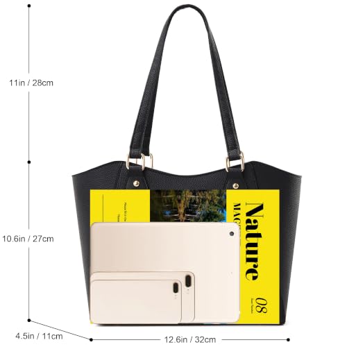 Image of CHICAROUSAL Tote Handbags Purses for Women PU Leather Womens Shoulder Bag | Large Tote Bag for Women, Shoulder Purse, Vegan Leather Purses for Women, Women's Handbags