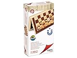 Cayro - Ajedrez - + 7 Años - Las Fichas y el Tablero Plegable Son Magnéticos y de Madera Natural - Juego de Mesa - Ideal Niños y Adultos - 2 Jugadores