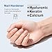 linkendly Natural Nail Repair Solution, Hyaluronic acid Anti-fracture natural luster Easy to apply nail hardener Calcium，11ml/0.37 fl oz.