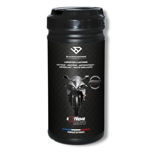 Lingettes nettoyantes BlackDiamonds pour moto et scooter x80