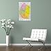 Swaziland Map Posters World Map poster Artworks Canvas Room Aesthetic Wall Art Prints Decor Framed-unframed 24x36inch(60x90cm)