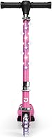 Vista 2 de Jetson Jupiter Kids 2-Wheel Light-Up Kick Scooter, LED Lights on Handlebar, Stem, Wheels & Deck, Adjustable Handlebar, Rear Brake, Easy-Folding