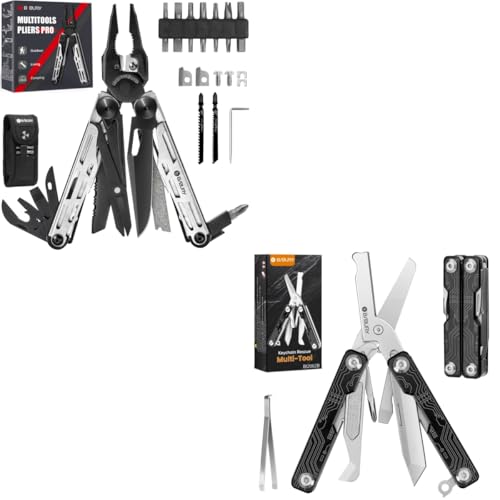 BIBURY BIBURY Multitool Plierss and Mini Multitool Scissors，BI2045+BI2062B