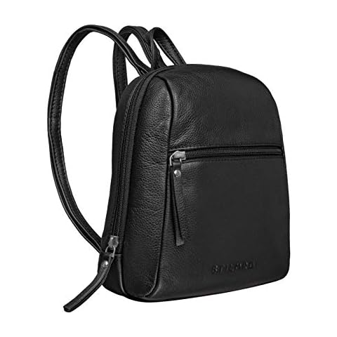 STILORD 'Lia' Mini Rucksack Damen Leder Kleiner Daypack Lederrucksack Vintage Rucksackhandtasche Cover