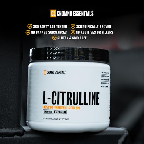 Image of Condemned Labz 100% Pure Fermented L-Citrulline Powder | Nitric Oxide Booster for Men & Women | Increased Endurance | Vegan & Gluten Free | 120 Servings (Unflavored)