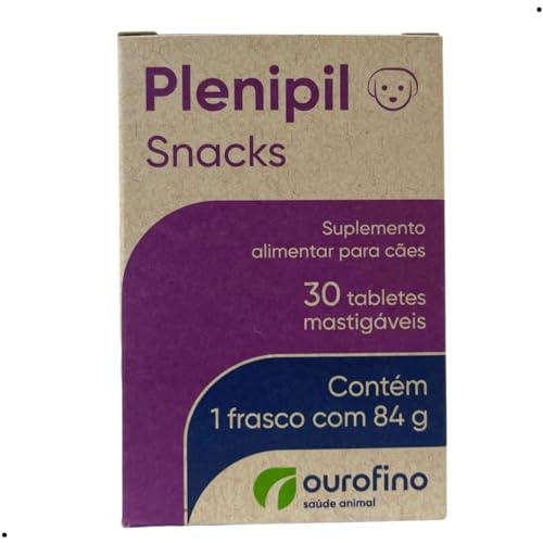 Suplemento Alimentar Para Cães Plenipil Snacks Ouro Fino 84g