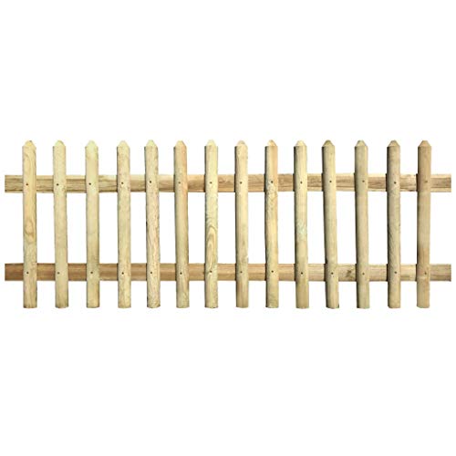 Preisvergleich Produktbild vidaXL Kiefer Imprägniert Lattenzaun 170x80 cm Holzzaun Gartenzaun Friesenzaun