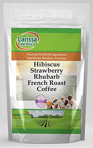 Hibiscus Strawberry Rhubarb French Roast Coffee 8 oz