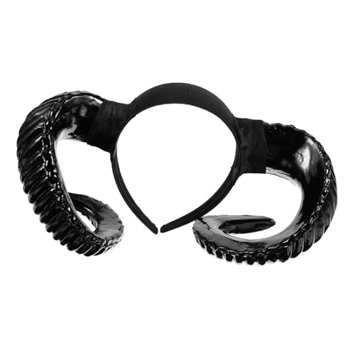 Serre-tête corne de mouton noir : accessoire de déguisement léger qui ne serre pas