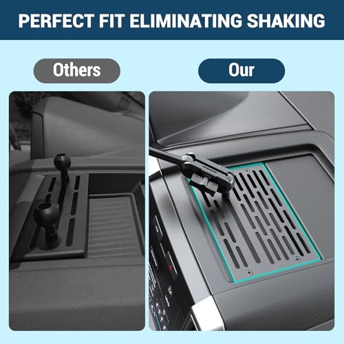 Image of Surfcabin No Punching Required Dash Phone Holder, Compatible with 2015-2020 F150 2017-2022 F250 F350, Metal Cellphone Mounting Bracket Stand for Most CellPhones (Magnetic Type)