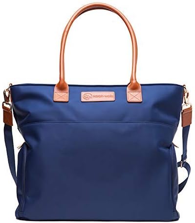 Sarah Wells Abby - Bolsa de sacaleches con correas de piel auténtica azul marino