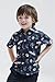Disney Nightmare Before Christmas Jack Skellington Little Boys Hawaiian Button Down Shirt 7-8