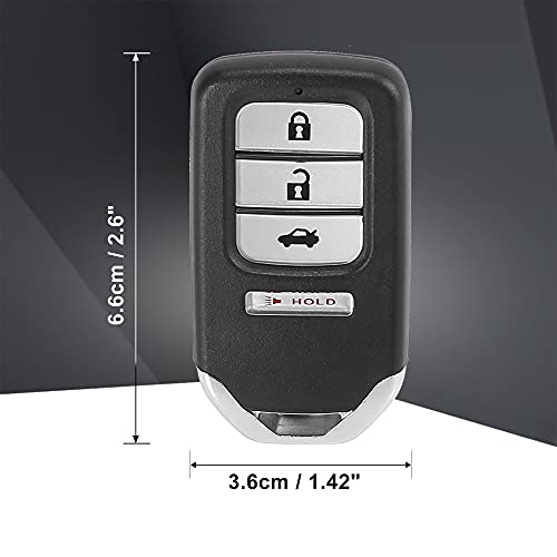 X AUTOHAUX Replacement Keyless Entry Remote Car Key Fob 313.8MHz ACJ932HK1210A for Honda Accord 2013 2014 2015 216J-HK1210A - Image 3