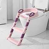 [ Nuevo Entrenador de Inodoro ] - Aseo escalera asiento es adecuado para niños de 2 a 7 años de edad. El recogedor de orina proporciona una estupenda asistencia a su hijo o hija, fomenta el hábito de usar el retrete en el niño de forma autónoma y estimula su habilidad para ser independiente