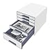 Produktbild Leitz 52141001 Wow Cube Schubladenbox (Polystyrol) 5 Schubladen perlweiß/grau