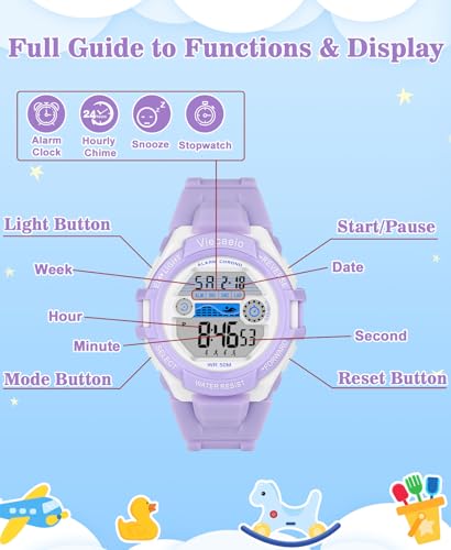 Image of Kids Digital Watch for Boys Girls, Waterproof LED Colorful Lights Sports Watch Suitable for 5-17 Years Old Teenagers (with Gift Box)