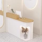 mobilier comptoir accueil Optimisez votre espace de travail avec notre comptoir d'accueil moderne. Ce meuble élégant offre un vaste espace de rangement, notamment une armoire de rangement sécurisée et un tiroir verrouillable, parfaits pour ranger vos dossiers et vos essentiels de travail. Optimisez la fonctionnalité de votre bureau tout en garantissant confidentialité et sécurité, ce qui en fait un complément idéal à tout environnement professionnel.