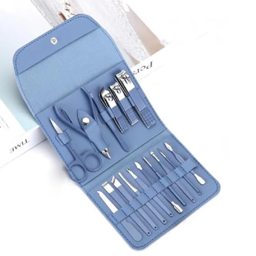 Image of Premium Nail Clipper Kit - Stainless Steel Manicure & Pedicure Set - Nail Care Tools for Hand & Feet - Includes Clippers, Cuticle Trimmers, File, Tweezers for Facial, Hand & Foot Care