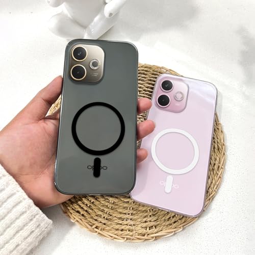 Image of COLORflow Back Cover Compatible with Oppo A5 Pro 5G / A5 Pro 4G | White Crystal Clear | MAG-Safe | Slim Soft Touch Case with Anti-Slip Grip & Camera Protection