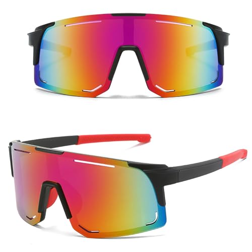 MUSELK Lunettes de soleil unisexes pour le sport, polarisées, avec UV400, pour les activités de plein air, le vélo de route, le cyclisme, le ski