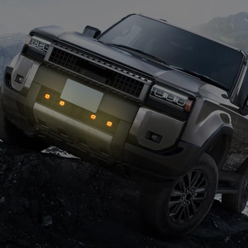 Image of HIGH FLYING 2024 2025 for Toyota Land Cruiser Prado LC250 J250 Grille LED Light Amber Lighting Assembling Kit Car Accessories (Lower)