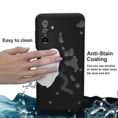Coque Samsung A13 5G silicone liquide avec doublure douce microfibre