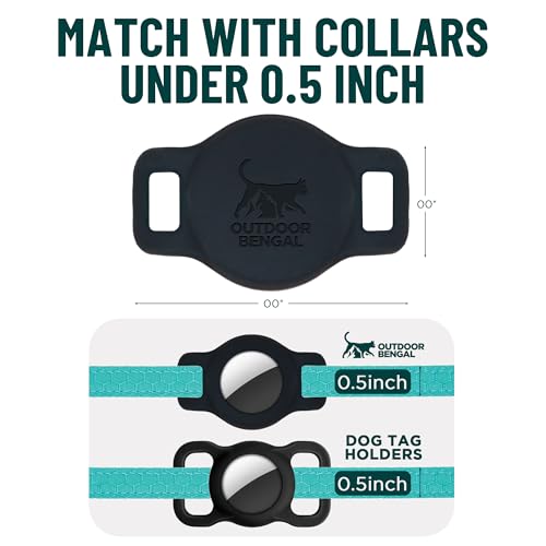 Support pour collier de chat fluorescent et phosphorescent compatible AirTag - Anti-traction - 5