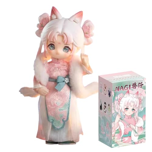XiDonDon NAGI Fourth Generation The Untrammeled Traveler Series Ob11 1/12 Bjd Doll Gift Figure Toy Cute Action Anime Figures Dolls Toys (Single Box)