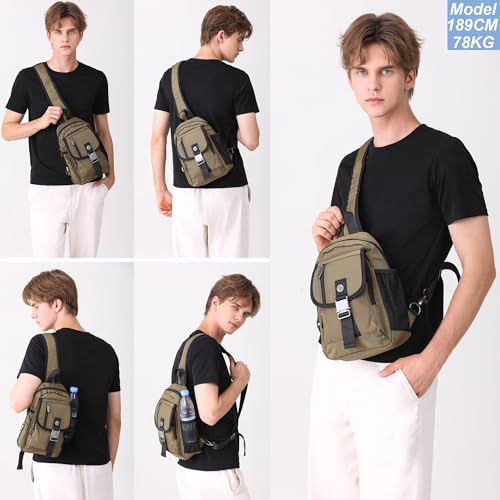 NICGID Sling Bag Chest Shoulder Backpack Crossbody Bags for Tablet Laptop Outdoor Hiking Men Women by NICGID - Image 7