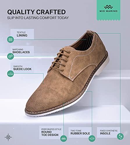 Marino Men's Oxfords Casual Dress Shoes - Comfortable and Breathable Premium Leather Shoe with Rubber Sole3
