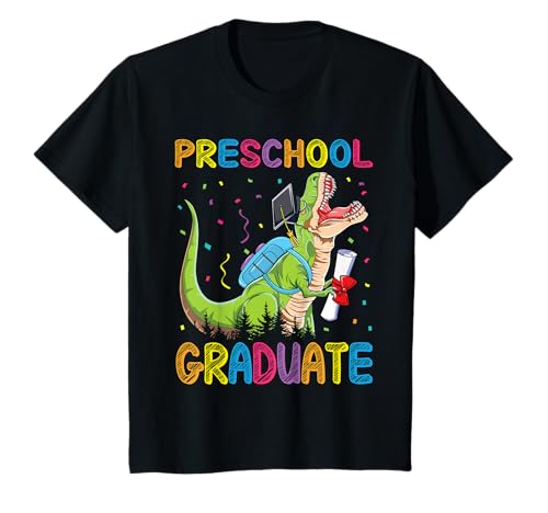 Kids PreSchool Graduate Dinosaur Trex PreSchool Graduation T-Shirt