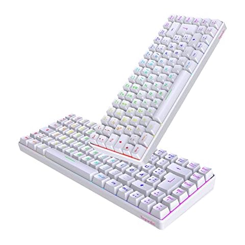 Snpurdiri Kabelgebundene Gaming Tastatur, kompakte Mini Office Tastatur Cover