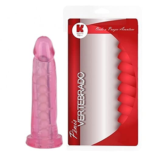 PRÓTESE SILICONE ROSA C/VÉRTEBRAS 13,5 x 3,3 cm