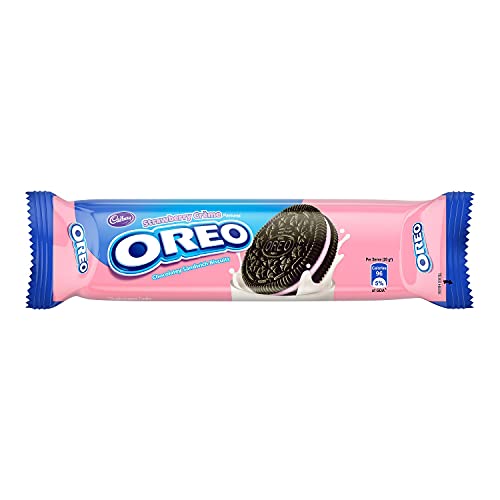 Image of Cadbury Oreo Strawberry Creme Biscuit, 120 g