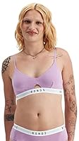 Bonds Womens ORGNL Peekaboo PLN Sports Bra, Luna Eclipse, 8 US