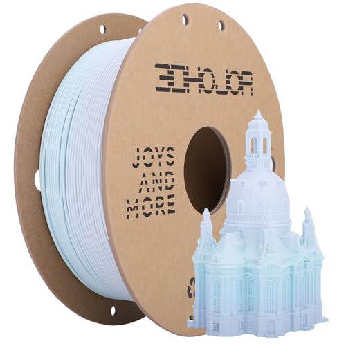 Image of 3DHoJor Matte Rainbow 3D Printer PLA Filament 1.75mm + /- 0.03 Multicolor Change Filament 1 KG(2.2lbs) Spool Fit Most FDM Printer-Blue Purple Green