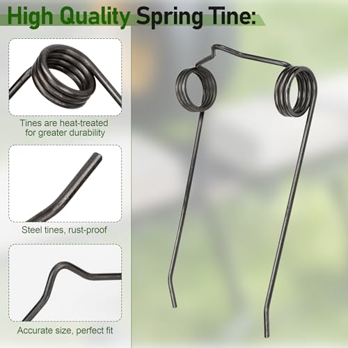 Pulems 46761 Dethatcher Replacement Spring Tine for Agri-Fab Lawn Sweeper, 8Pack 1/8" Diameter Thatcher Tine Compatible with Agri-Fab Universal Front-Mount Dethatcher Lawn Sweeper, Dethatcher Parts