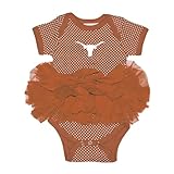 Two Feet Ahead Texas Longhorns Newborn Baby Girl Bodysuit Creeper Polka Dot Tutu Skirt Dress College Licensed...