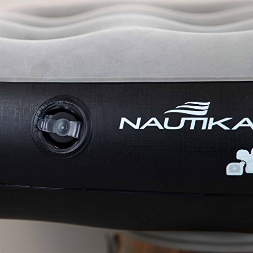 Nautika, Colchão Inflável Casal Fit Nautika Com Inflador de Pé Embutido, Confortável,Ideal Para Camp