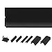HOLZBRINK Zoccolino HBK10 150 cm bordo per mobili cucina 100 mm NERO LUCENTE