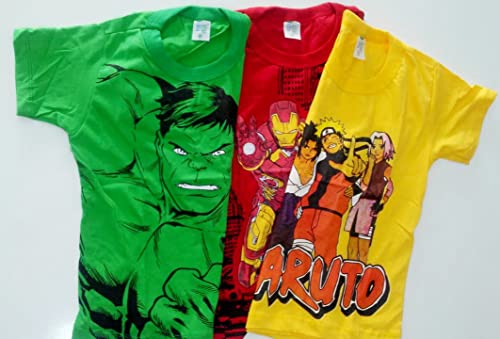 kit 6 Camisetas infantil Juvenil Menino Personagens e Surf 2 a 14 anos (6)
