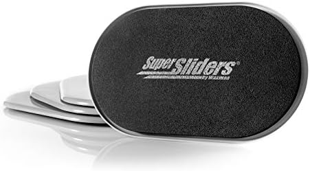 Super Sliders 5 3/4" x 9 1/2" Oval Reusable Furniture Sliders for Carpet - Effortless Moving and Surface Protection, Gray (4 Pack)
