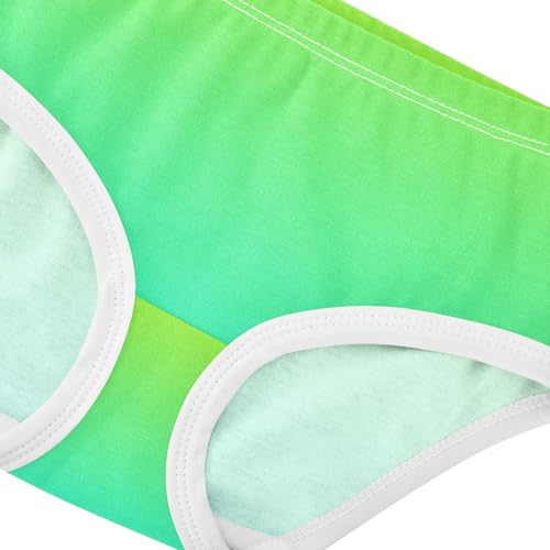 Joisal Lemon Green Turquoise Blue Gradient Cute Panties Girl Toddlers Underwear Floral Cotton Cartoon Underpants Briefs 2t4