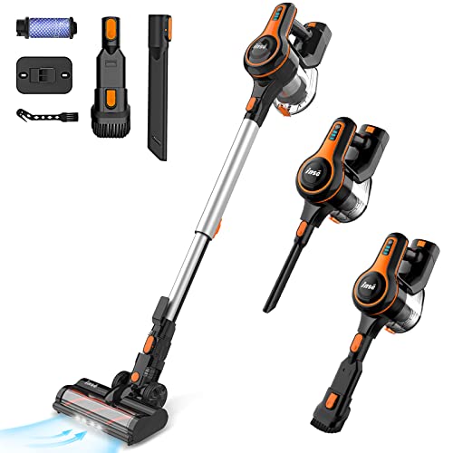 INSE Aspirapolvere senza fili, 3 in 1, altezza: 23 kpa, colore: Arancione