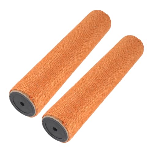 2 postes rascadores verticales para gatos con cuerda de yute naranja miniatura 1