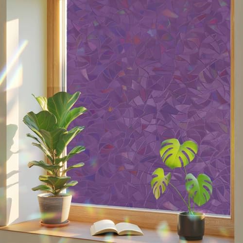 Vinilo decorativo para ventana color púrpura 17.7x78.7 pulgadas