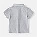 Summer Baby Girls Boys Polo Collar Shirts Casual Plain T-Shirt with Pocket Short Sleeve Boys (Grey, 2-3 Years)