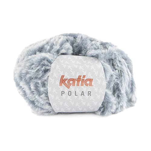 Polar Soft Fluffy Pile Yarn, White Denim (100)