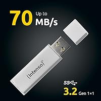 Intenso Ultra Line, 32GB Speicherstick, USB 3.2 Gen 1x1, Silber (Packung mit 2) – Ansicht 3
